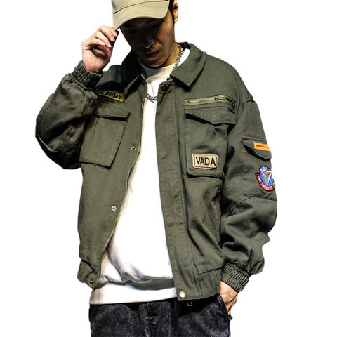 Buy Wholesale China Men's Cotton Army Green Winter Military Style Track Jacket Plus Size Men's Jackets Coats & Men's Bomber Jacket at 24.6 | Global Sources