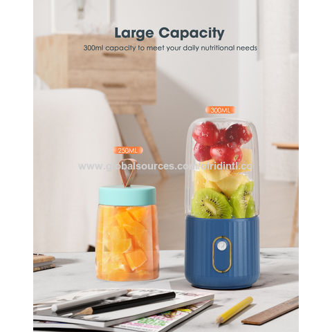 USB Rechargeable 300ML Portable Fruit Juicer Mixer Vegetable