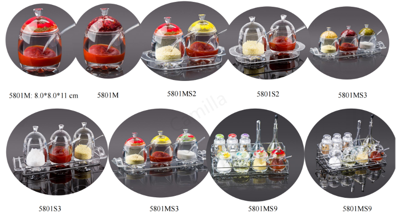 Transparent Spice Storage Box, Clear Plastic Spice Storage