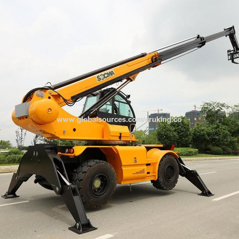 China Hot Sale SOCMA 4t Rotate Telescopic Handler HNTR40 Telehandler At ...