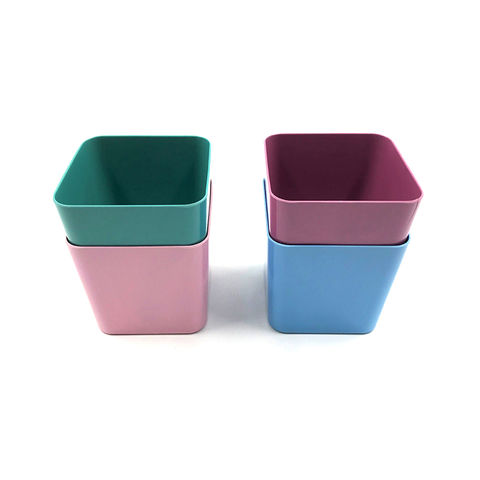 Personalised Pink Pot With Bamboo Lid storage Stoneware eco 