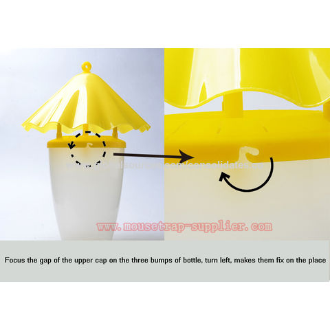 Yellow Plastic Solar Powered Electronic Pest Control Trap, For