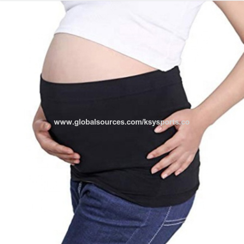 Bande de soutien du ventre de grossesse, bande de ventre de maternité 3 en  1 pour les femmes enceintes, bande de ventre respirante et réglable taille