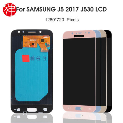 Nuevo J530 lcd para el favorable LCD digitizador de la pantalla táctil de la exhibición del Samsung Galaxy J5 2017 J5 con el capítulo