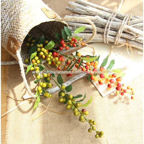 China Artificial Berry Stems Holly For Christmas Tree Decorations For ...