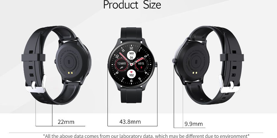 China Fashion OEM Full Round Touch Smart Watch Bluetooth 5.0 Sport ...