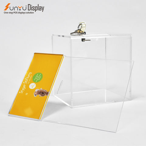 Custom High Quality Lockable Clear Acrylic