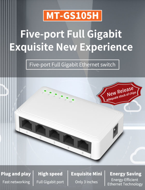 China 5p 10/100/1000mbps MINI Desktop Gigabit Unmanaged Switch on ...