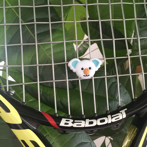 Cute Poop Emoji Tennis Dampener 2-Pack - Funny Racket Shock Absorber & Vibration Reducer