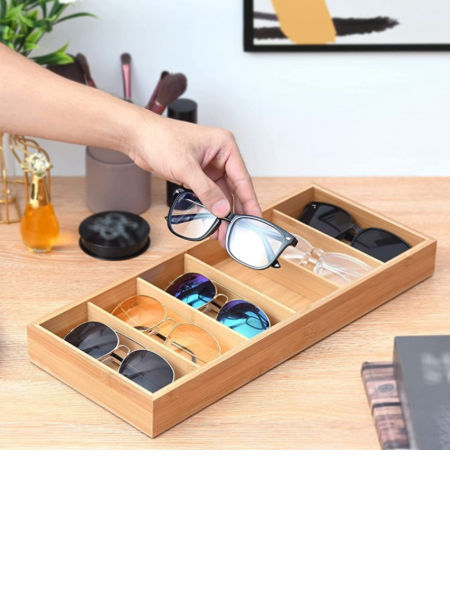 Boîte de rangement pour lunettes de soleil pour organisateur de