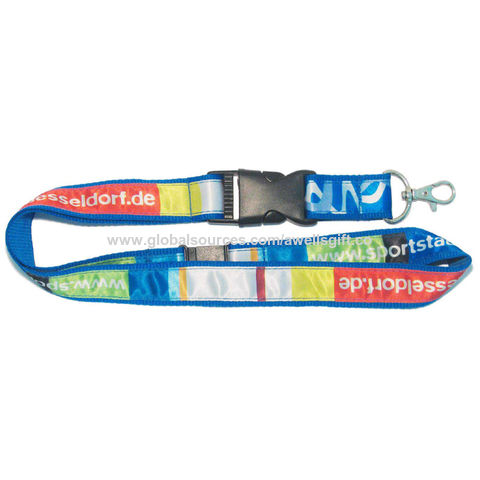 Buy Wholesale China Neck Lanyard Promotional Polyester Dye Sublimation  Lanyard Luxury Fabric Lanyard & Lanyard at USD 0.15