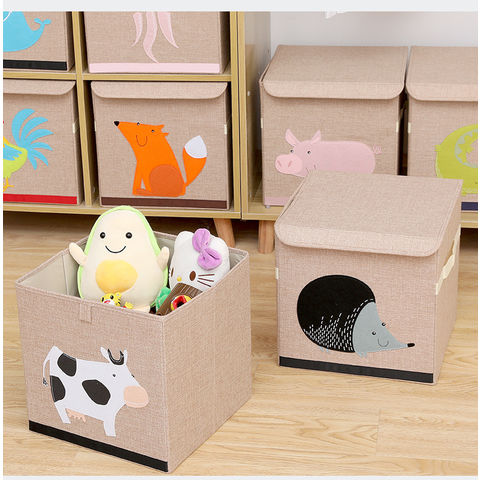 Buy Wholesale China Foldable Large Kids Toy Chest With Flip-top Lid, Collapsible  Fabric Animal Toy Storage Organizer/bin & Kids Storage at USD 3.65