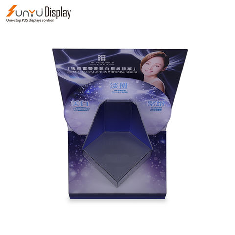 China Custom Acrylic Skincare Display Stand Acrylic L-Shape Makeup ...