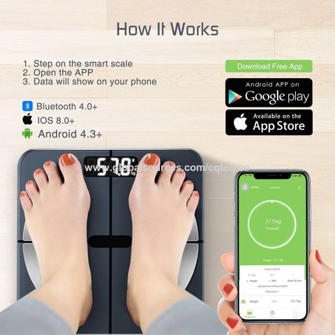 Digital Personal 8 Electric Body Composition BMI Smart Weight Scale with  APP for Health - China Body Fat Scale, Body Weighing Scale