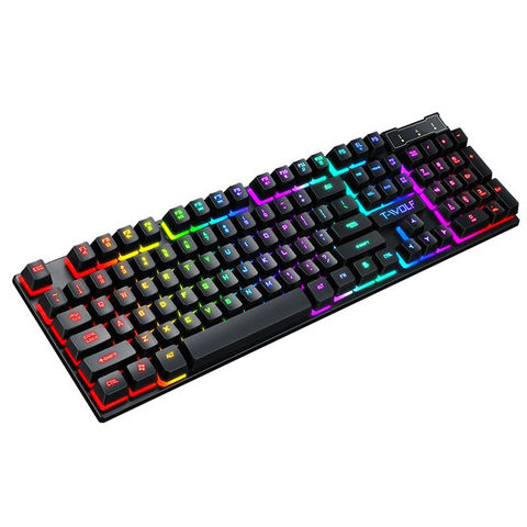 China Gaming Keyboard with 104 RGB Backlit Keys Wired Gaming Keyboards ...