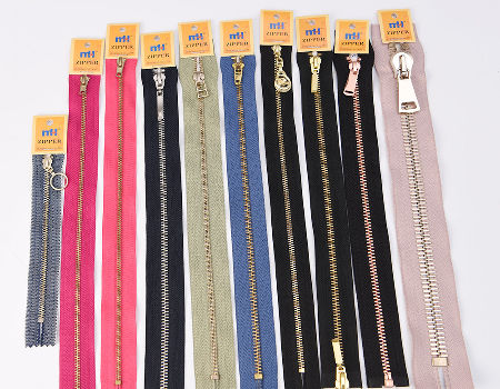 Buy Standard Quality China Wholesale Metal Zipper Heavy Duty Brass Zipper  Auto Lock Zipper With Zipper Puller Wholesale For Garments $0.25 Direct  from Factory at Ningbo MH Industry Co. Ltd