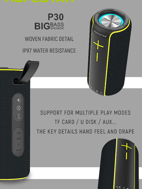 Factory Recommend Waterproof Resistant P30 IPX7 16W Wireless Speakers Support TWS supplier