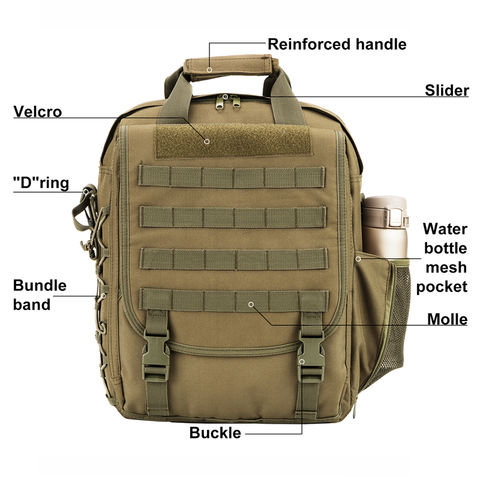 Molle Webbing Organizer Panel 14.5 x 9.5 supports Tactical Gear & Military  Specs