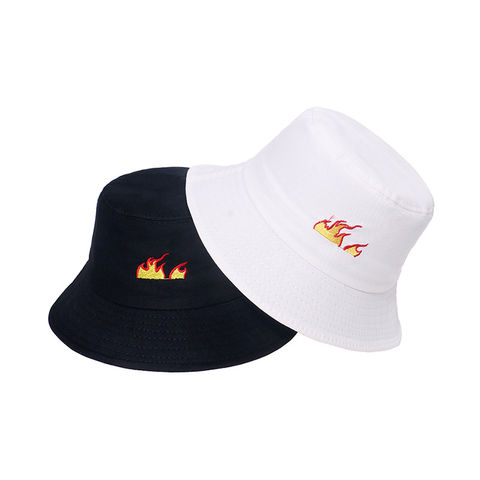 Buy China Wholesale Summer Women Men Black Fisherman Hat Foldable Cartoon Bucket  Hat Street Hip Hop Bucket Hats & Two Side Bucket Hat $1.5