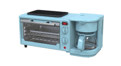  3 in 1 Breakfast Station, Toaster with Frying Pan