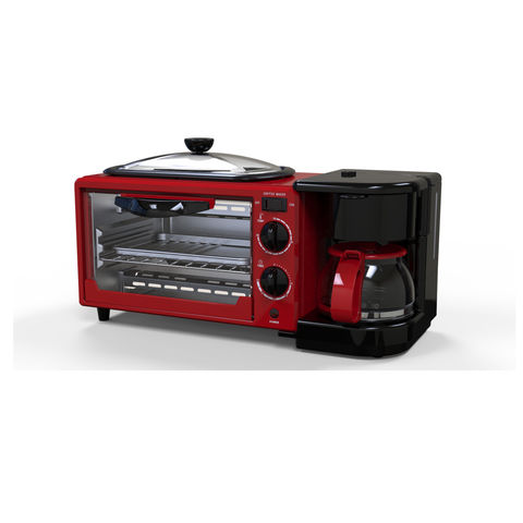 3 in 1 Breakfast Maker Station, Toaster, Oven with 30-Min Timer