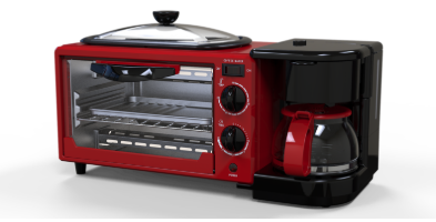 Buy Wholesale China 3 In 1 Breakfast Station, Coffee Maker, Toaster Oven,  Griddle & Breakfast Station at USD 15