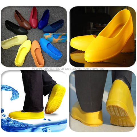 Compre Calzado De Seguridad De Silicona Reutilizable, Cubre Zapatos  Impermeables, Protector De Lluvia, Abrigo Para Zapatos y Cubre Zapatos de  China por 0.544 USD