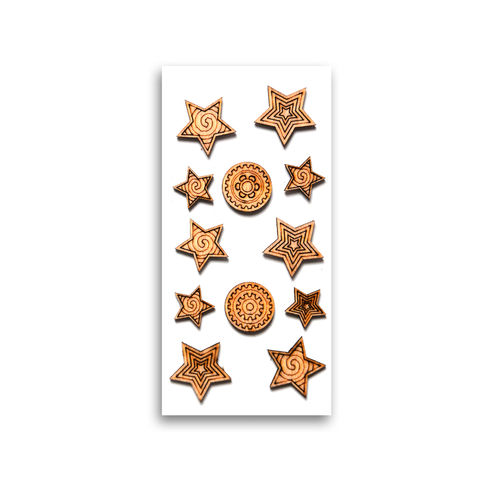China Wholesale Multiple Choices Multi Pattern Waterproof Wood Stickers ...