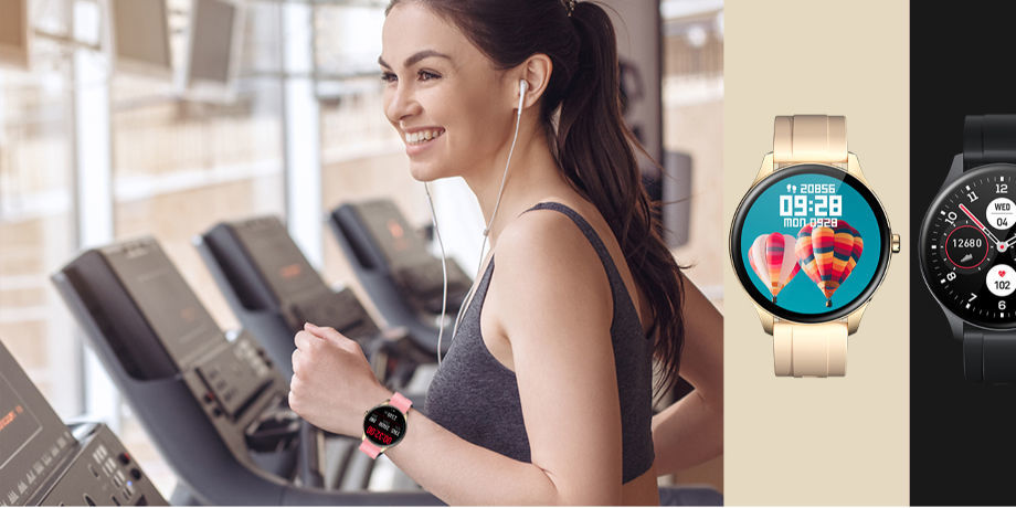 smartwatch with multiple faces