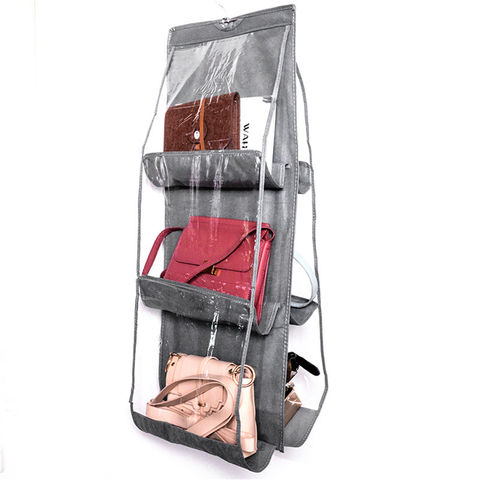 10 Layers Non Woven Hat Storage Hanging Bag Vertical Wardrobe Caps Shoes  Underwear Organizer Dust Proof Finishing Hanging Bag