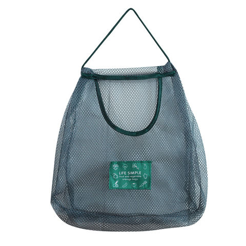 Buy Wholesale China Hanging Vegetable Fruit Storage Bag Kitchen Sundries  Polyester Breathable Mesh Bags & Storage Bag Kitchen Mesh Bags at USD 0.31
