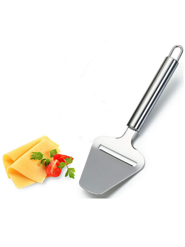  Cortador de queso de acero inoxidable, cuchillo de queso,  cortador de queso plano resistente, máquina de afeitar, servidor para queso  semisuave y semiduro : Hogar y Cocina