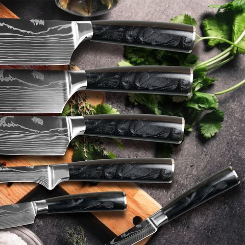 8 Style 5pcs Japanese Knife Sets Best Kitchen Knives Ceramic Knives Set 6''  Chef 5'' Slicing 4'' Uitlity 3.5'' Paring Kitchen Knife Black White Sharp  Blade Plastic Handle Tool Fruit Knife Kitchen