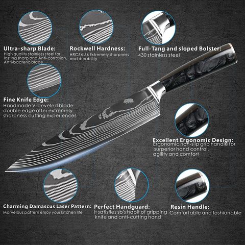 8 Style 5pcs Japanese Knife Sets Best Kitchen Knives Ceramic Knives Set 6''  Chef 5'' Slicing 4'' Uitlity 3.5'' Paring Kitchen Knife Black White Sharp  Blade Plastic Handle Tool Fruit Knife Kitchen