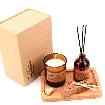 Scented Candle Flowers Aromatherapy Candles Soy Wax Personalized Round ...