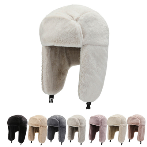 Unisex Ear Protection Cap Trapper Bomber Warm Trooper Ear Flaps Winter Ski  Hat Solid Fluffy Faux Hat, Russian Trapper Hat, Men Russia Hat, Custom Trapper  Hat - Buy China Wholesale Snow Hats