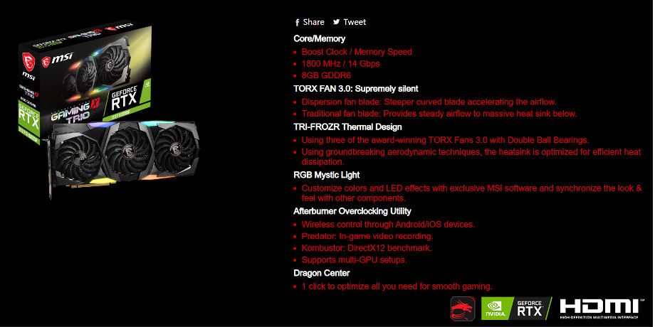 Rtx 3060 Nvidia Kombustor Brand New Msi Graphics Cards Geforce Rtx