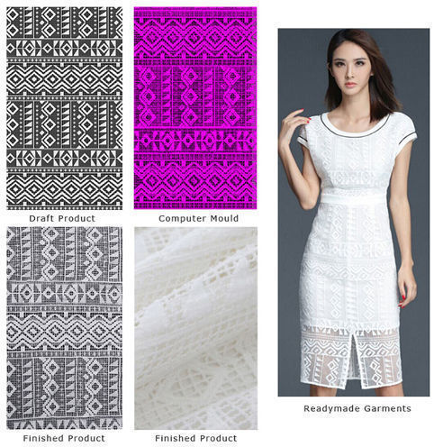 Wholesale African Beads Colorful Embroidery Lace Fabric for Dress supplier