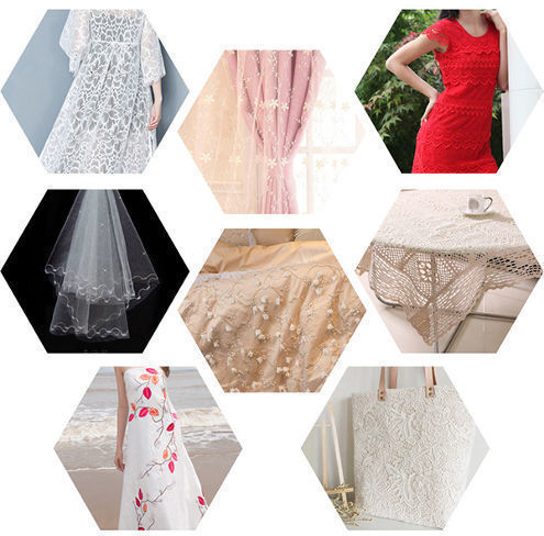 Wholesale African Beads Colorful Embroidery Lace Fabric for Dress supplier