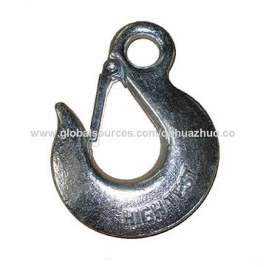 China EYE SLIP HOOK WITH LATCH, selfcolor/galvanized/painted,rigging