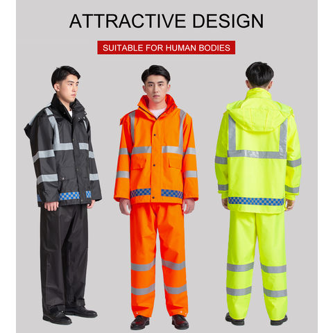 Reflective store raincoats safety