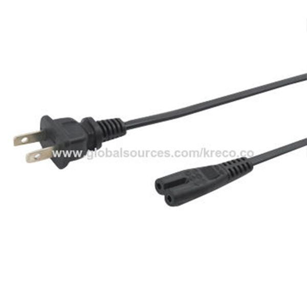 AC power cord, US 2 pin IEC320C7 UL/cUL, ul power cord power cord AC