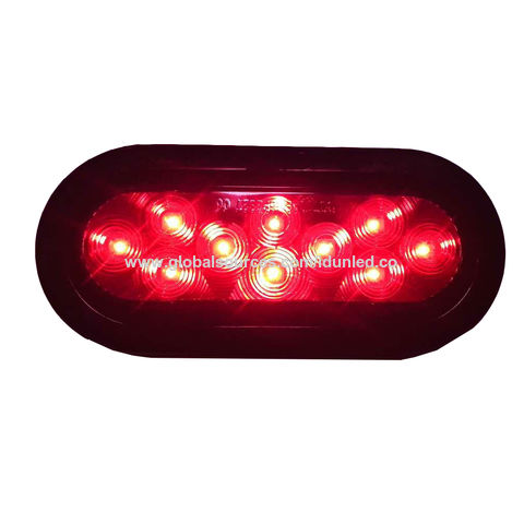 6-Zoll ovales LED-Rückfahrlicht für rote LKW-Rückfahrscheinwerfer
