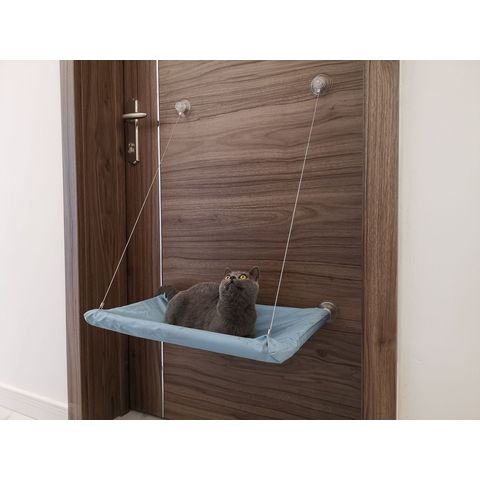 Cama ajustable casera del gato de la hamaca del animal doméstico de la estera de la jerarquía de la jaula de la manta de la ejecución de la ventana de la capa doble