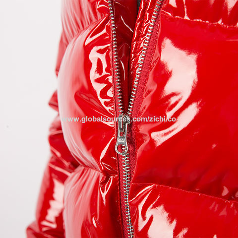 HOT Winter Coat Red Shiny Bubble Coat Hot Sale Shiny Pu - Main Image