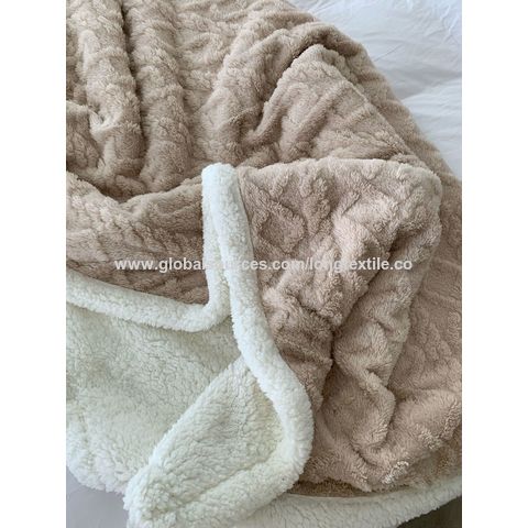 Cobertor de lã de coral macio em estoque preço barato 100