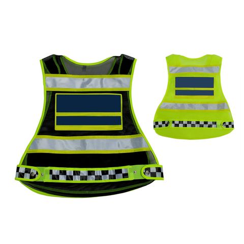 Chaleco Reflectante Impermeable TC – Sin Mangas, Tela Ligera, Cintas Reflectantes, Ideal Para Trabajo O Deporte Nocturno
