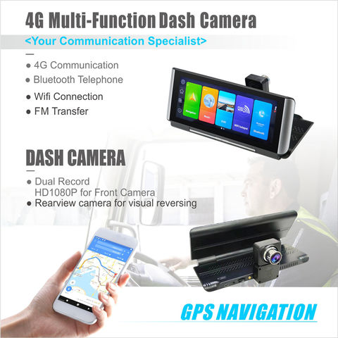 6.86 Inch Touch Screen Car Dash Camera Multi-Functional Car DVR Dual Camera  4G Dash Cam with WiFi/GPS/Bluetooth Function Car Camcorder - China 4G Dash  Cam, Touch Screen Mobile DVR