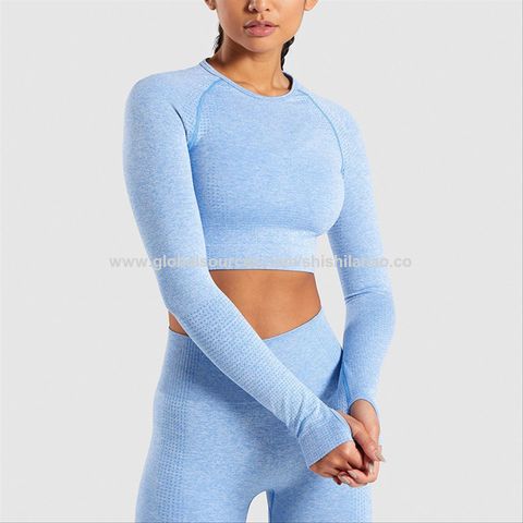 Buy China Wholesale Seamless Short Sleeve Tops And Matching High