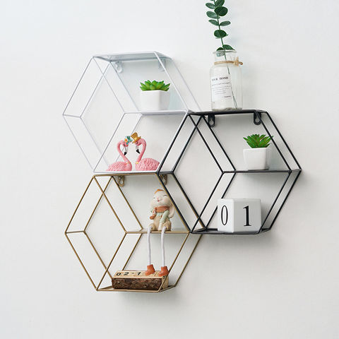 Colorful Wall Rack China Living room bedroom room round iron wall decorative shelving wall ...